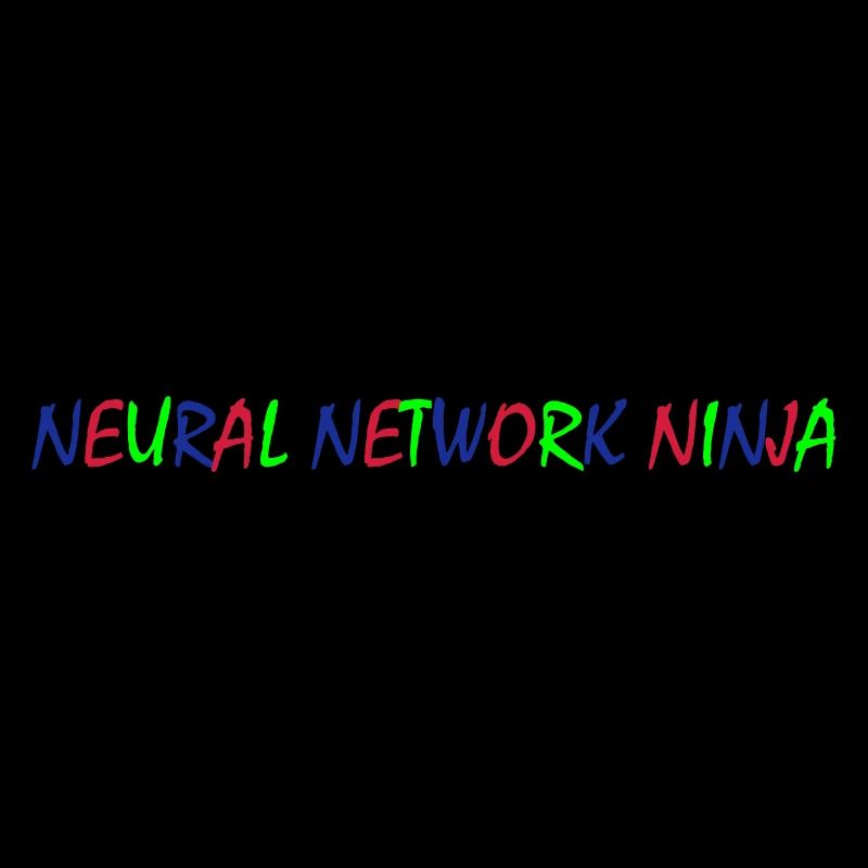 Neural Network Ninja – Typographie colorée
