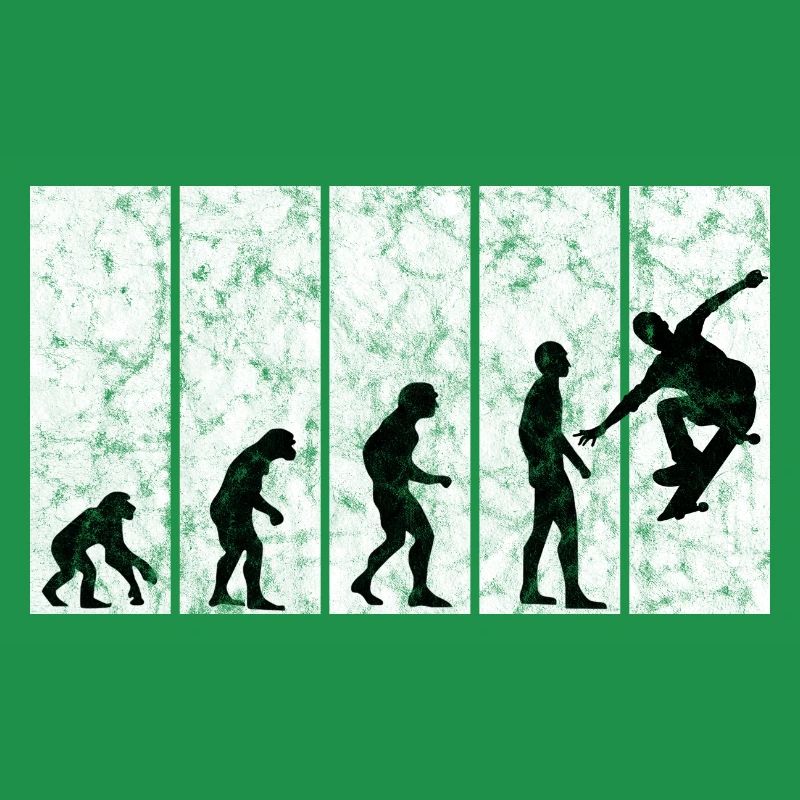 Skateboarder Skateboard Skater Evolution Skateing