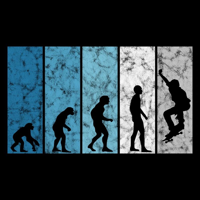 Evolution Skateboarder Skateboard Skater Skate
