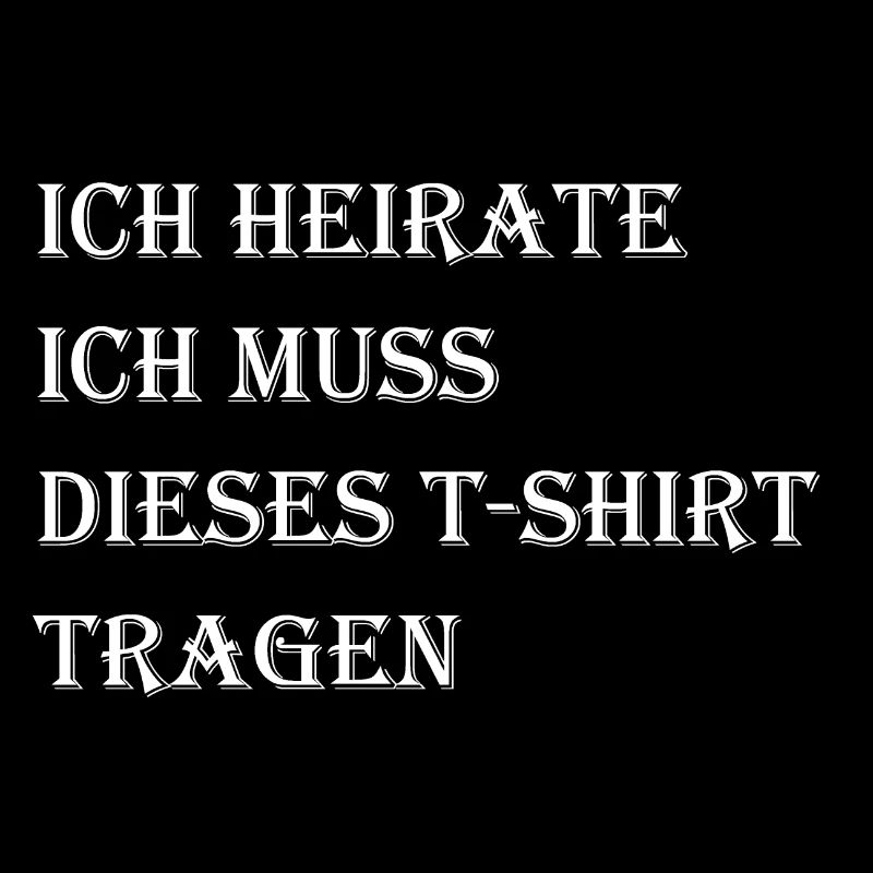 Ich heirate Hochzeit JGA Geschenk Geschenkidee
