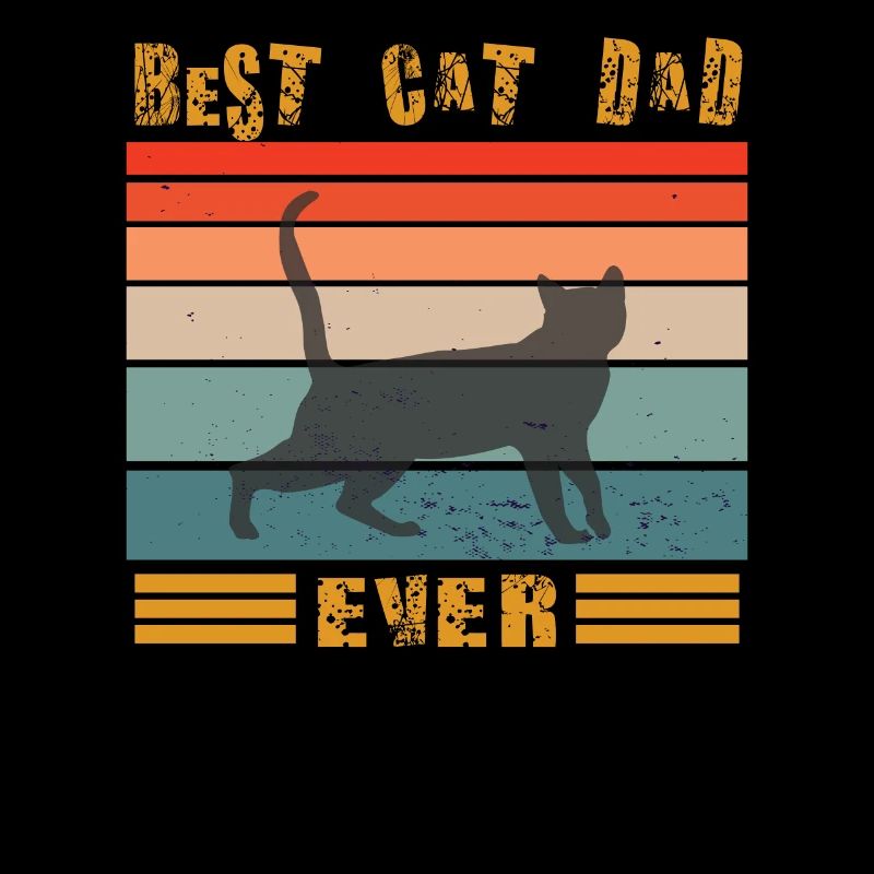Conception de papa chat pour les amoureux des chats