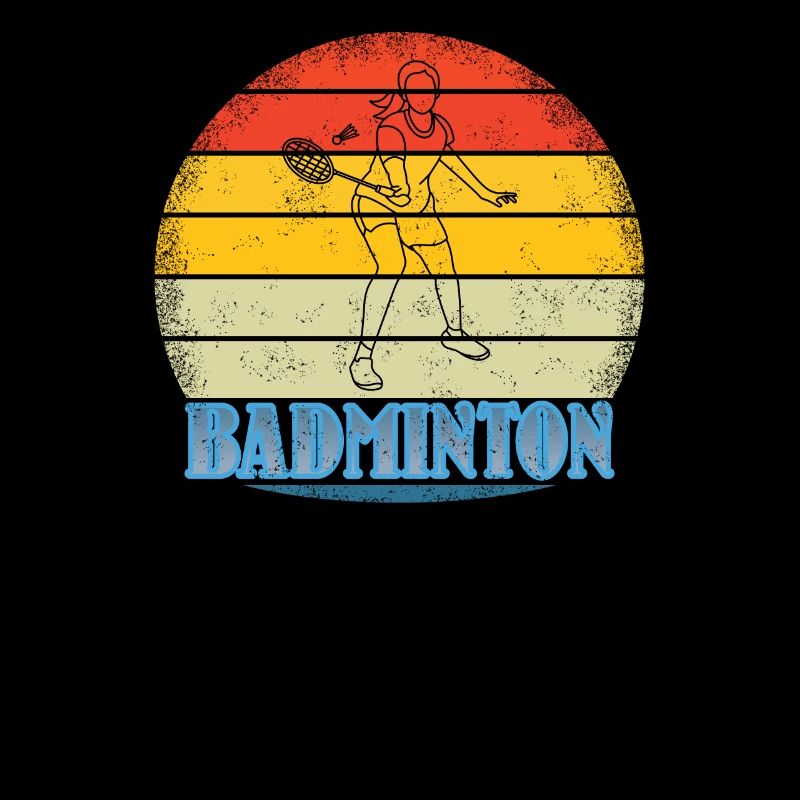 Conception d’idée cadeau de joueur de badminton