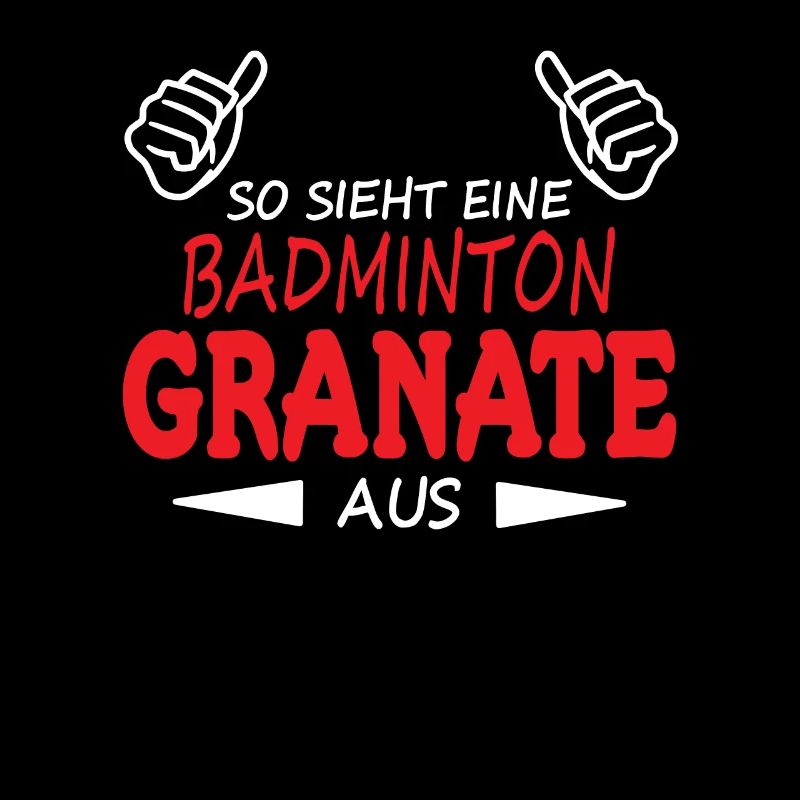 Badminton Spieler Geschenkidee Design