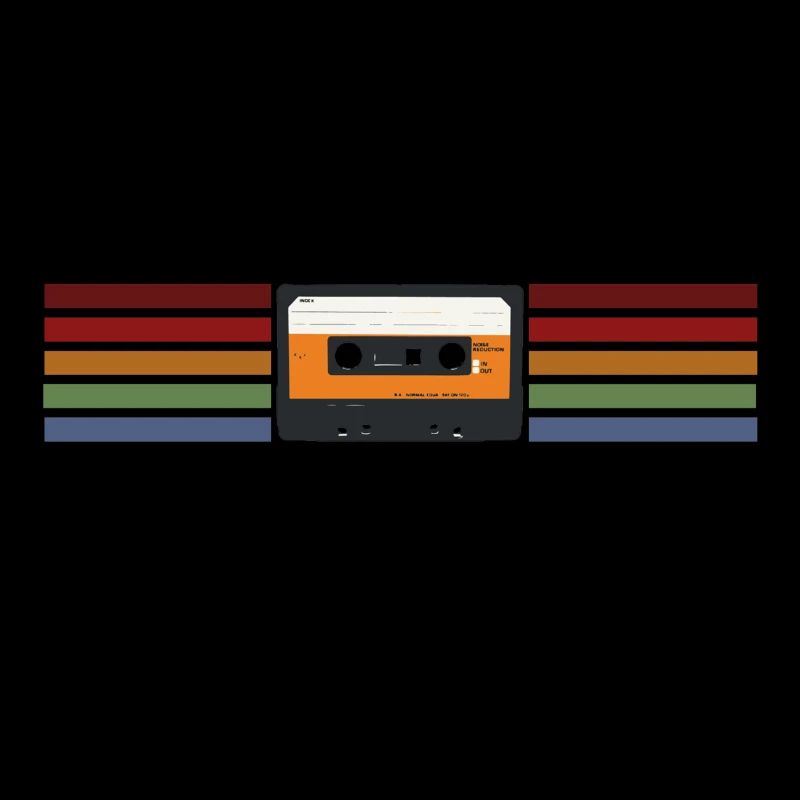 Style rétro de cassette analogique