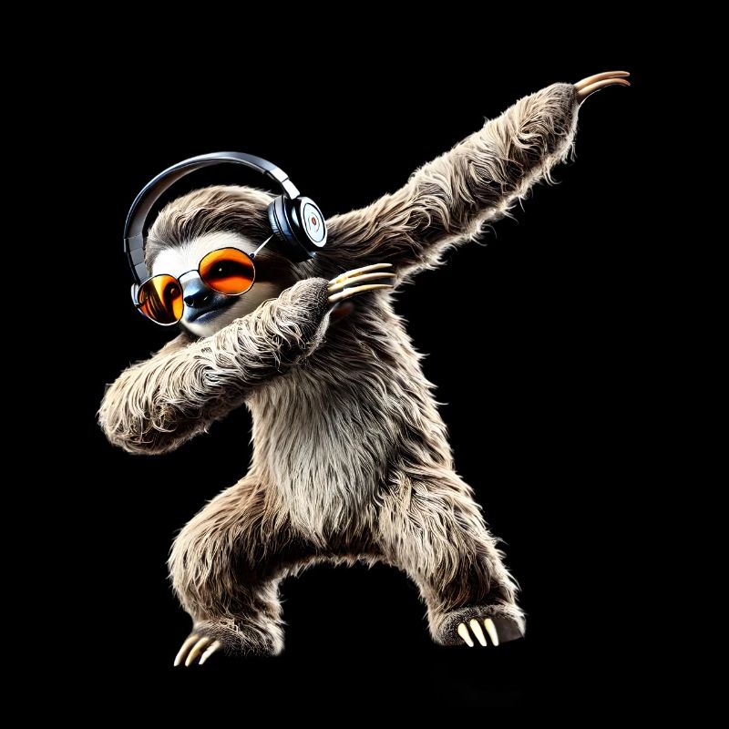 Funny Dabbing Sloth Dance Animal Lover Dab