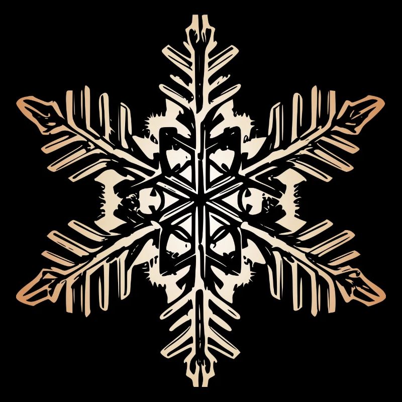 Flocon de neige Neige Hiver Noël chaud coloré