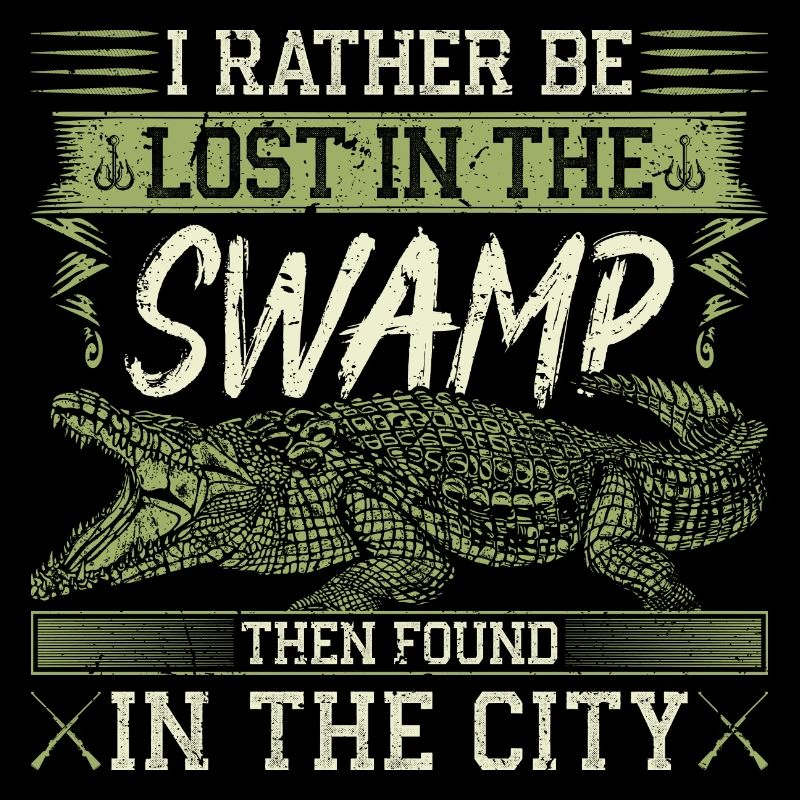 Chasseur d’alligators, plutôt être perdu dans les marais, Gator