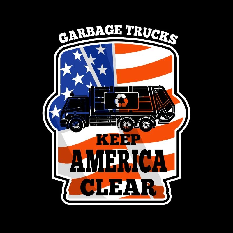 Garbage Trucks keep America Clear Trash Trucker