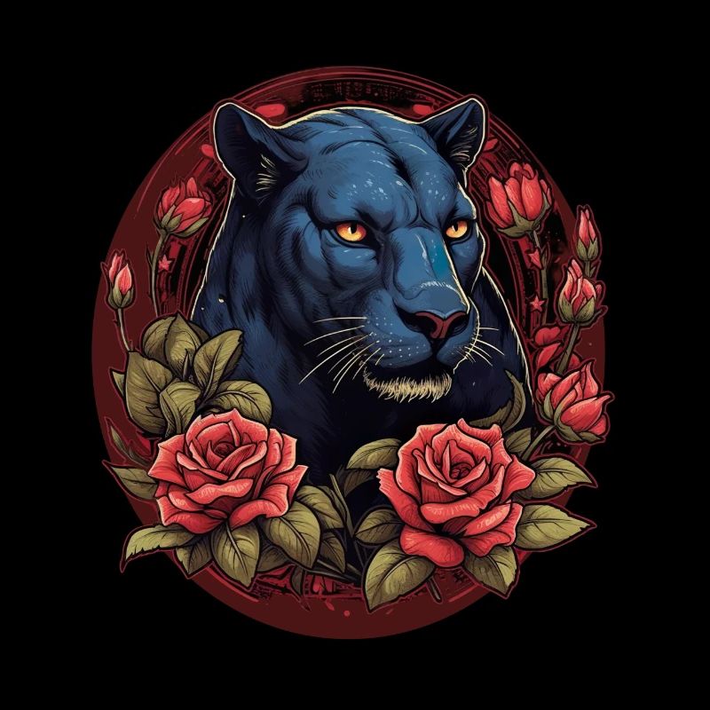 Schwarzer Panther Großkatze