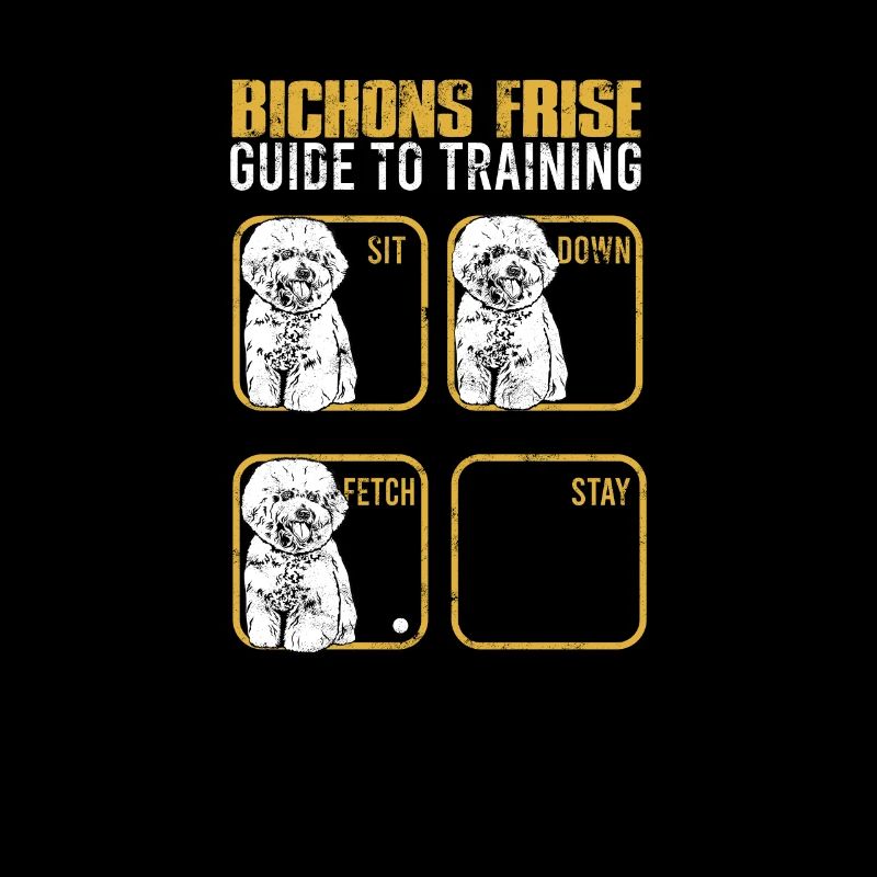 Bichon frise Anleitung zum Training Sit down Fetch