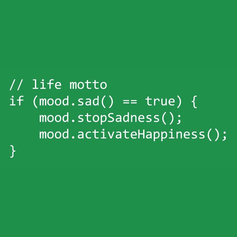 life motto for a programmer/informatiker