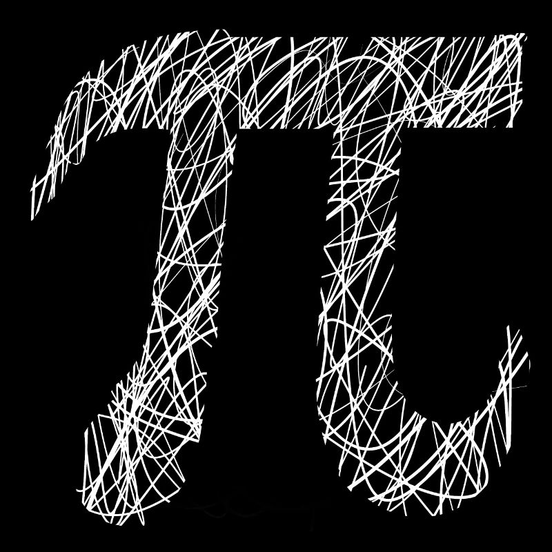 Pi Circle Number Greek Scribbled Gift Idea