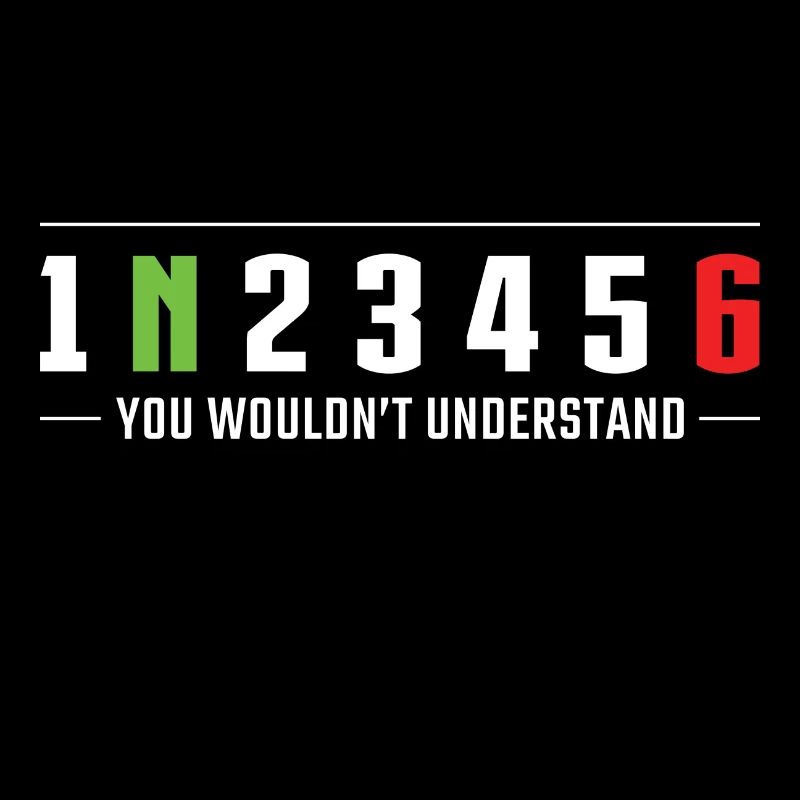 1N23456 You wouldn’t understand Motorcycle gears