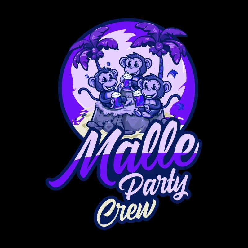 Malle Party Crew Affe Mallorca Bier