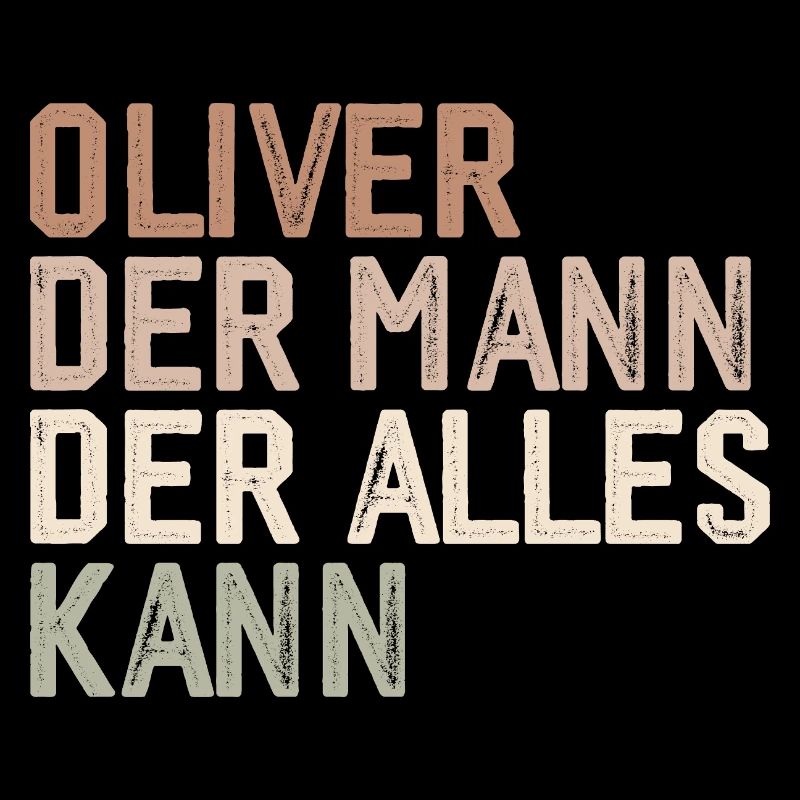 Oliver The man who can do everything First name Oliver