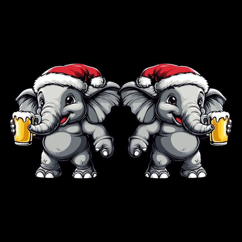 Équipe de la bière de Noël Elephant