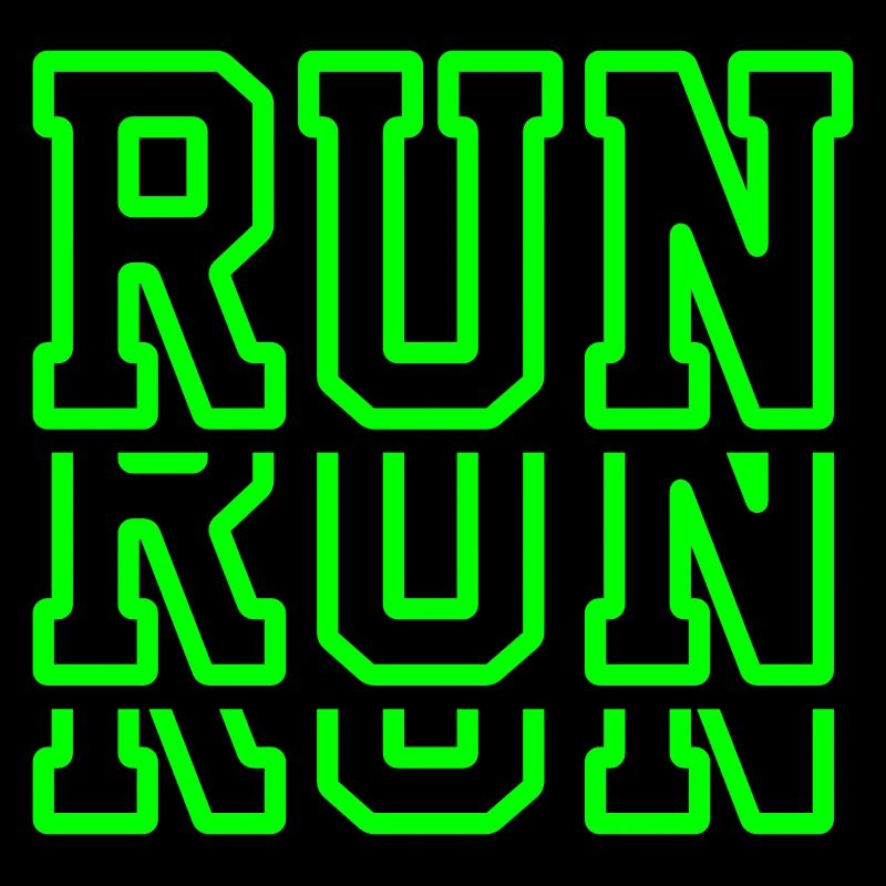 Run Run Run - Maillot de course - Marathon - Jogger