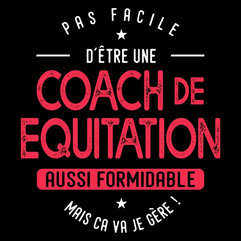coach Equitation formidable cadeau humour cheval