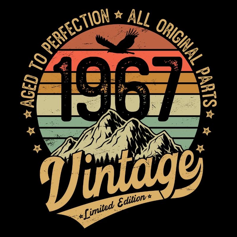 Né en 1967 Retro Vintage Anniversaire