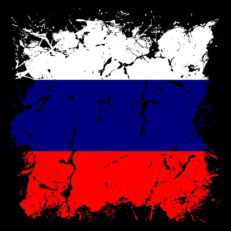 Drapeau de russie Vintage Drapeau russe d’occasion Look