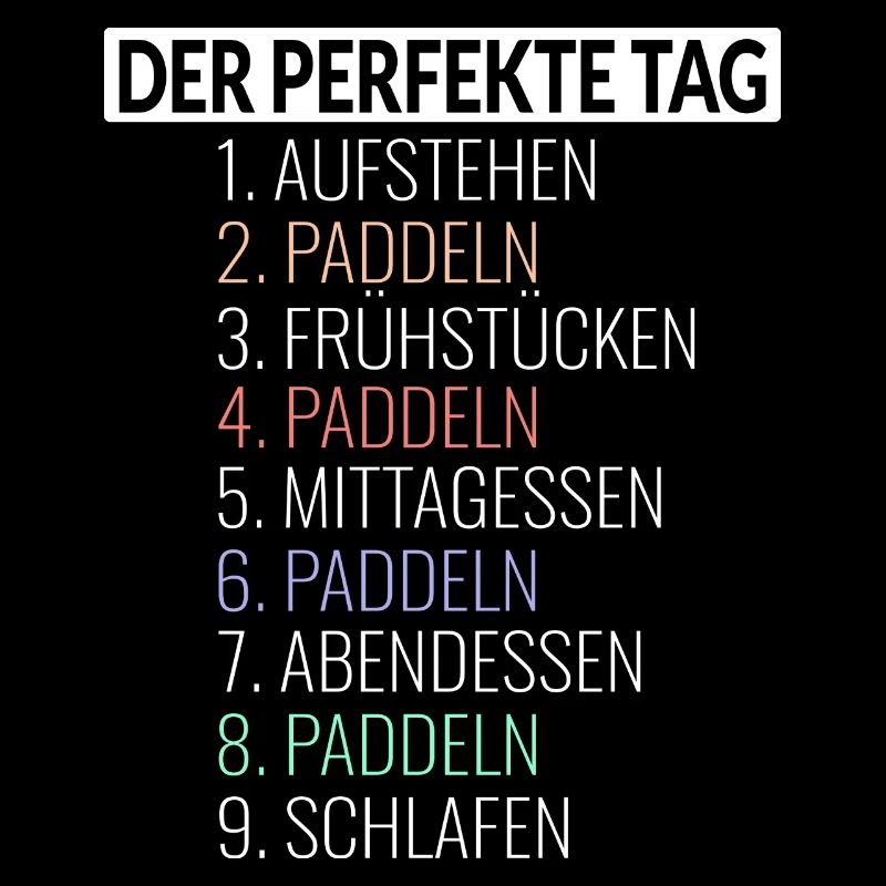 Der Perfekte Tag Paddeln