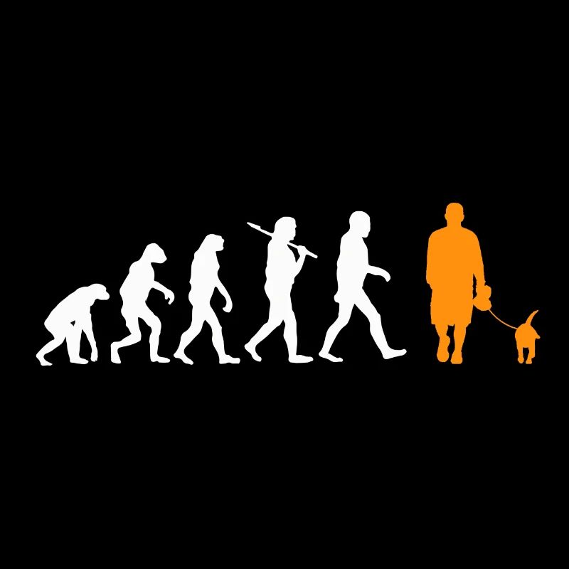 Evolution Hund Dog spazieren gehen walk Geschenk
