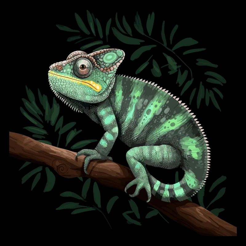 Reptiles de la branche caméléon