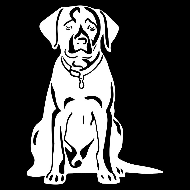 Silhouette de chien labrador