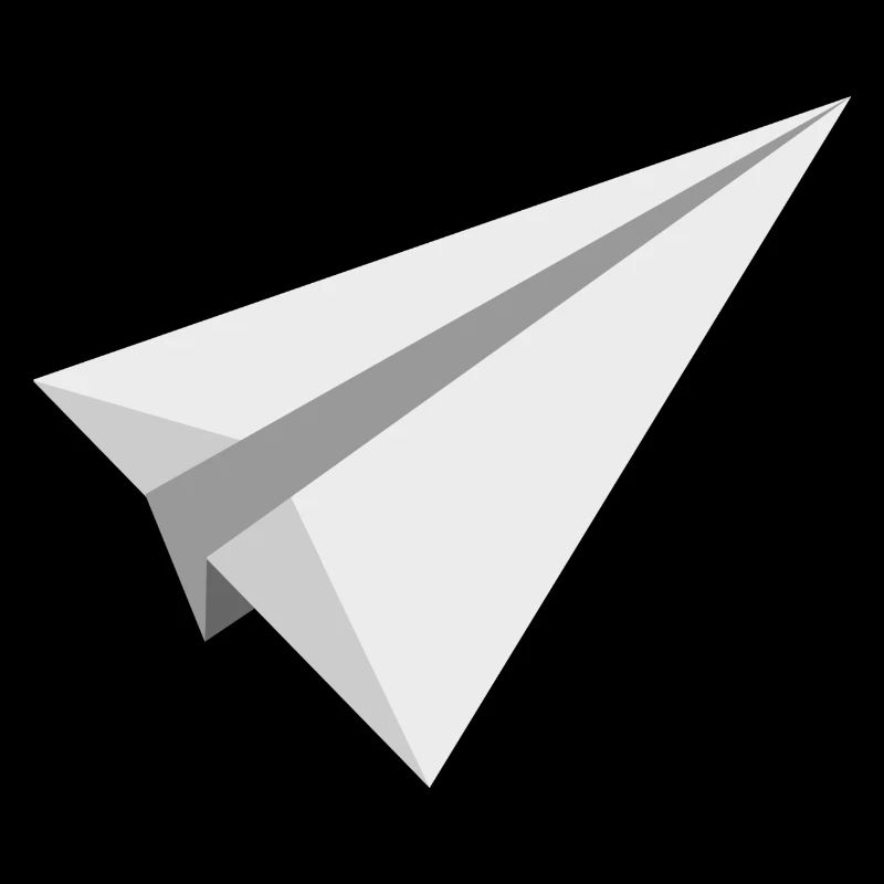 Paper plane airplane toy throwing gift
