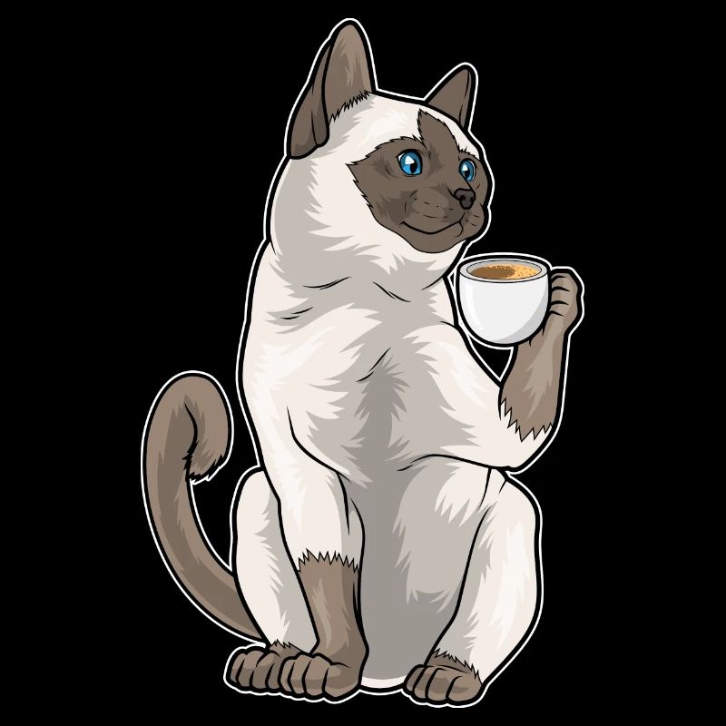 Siamkatze Kaffee Tasse
