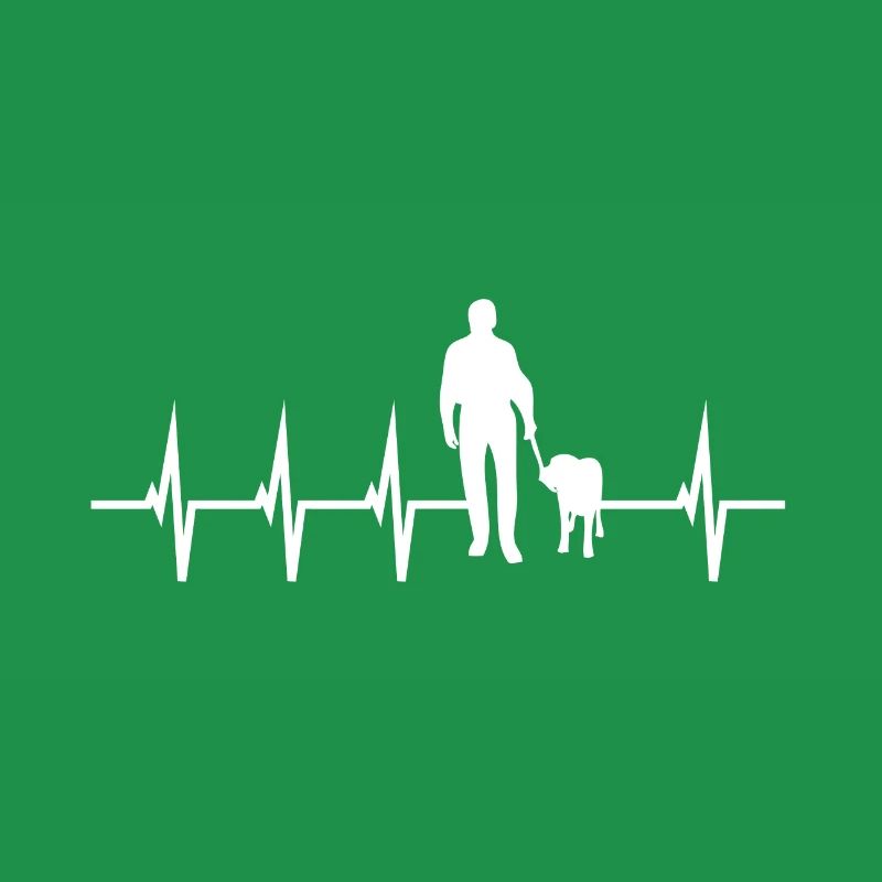 Herzschlag Herzlinie Herzfrequenz Gassi gehen Hund