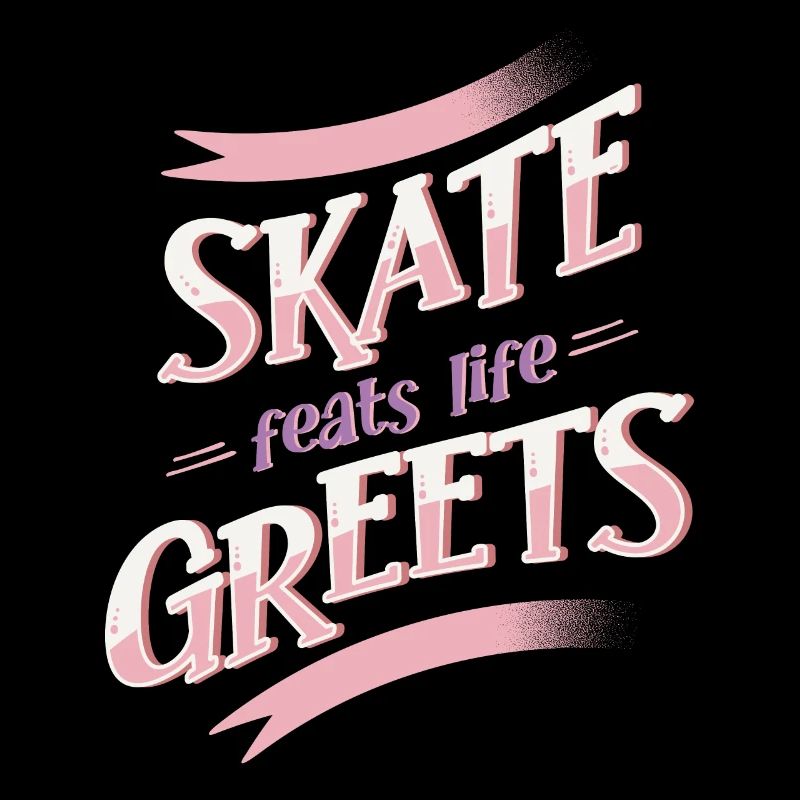 Roller Skater Party Skate Feats Life Greets Gift