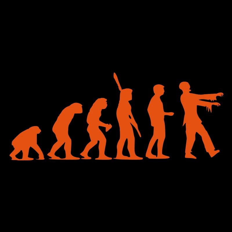 Zombie Evolution (monochrome)