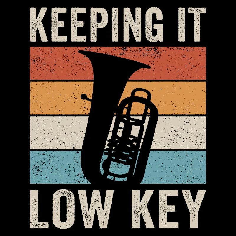 Tuba Player Keeping It Low Key