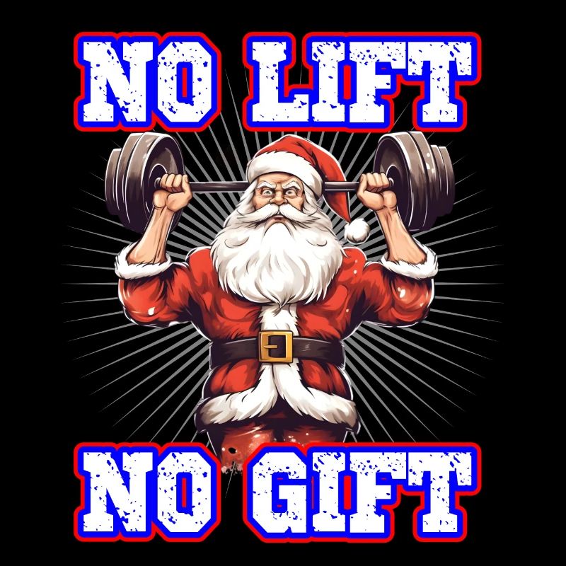 Weihnachtsmann No Lift No Gift Gym Workout