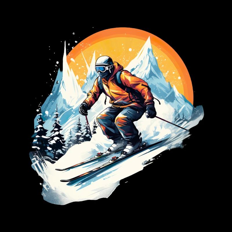 Skifahren Winterspaß