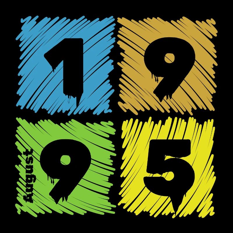 30. Geburtstag Farbige Patches since 08/1995