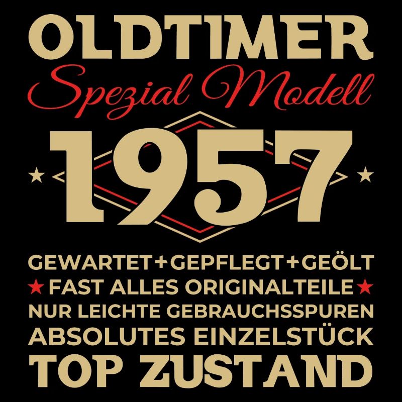 Oldtimer 1957 66. Geburtstag Geschenk Herren