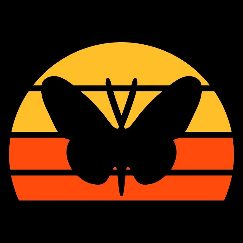 Schmetterling vor einer Halbsonne