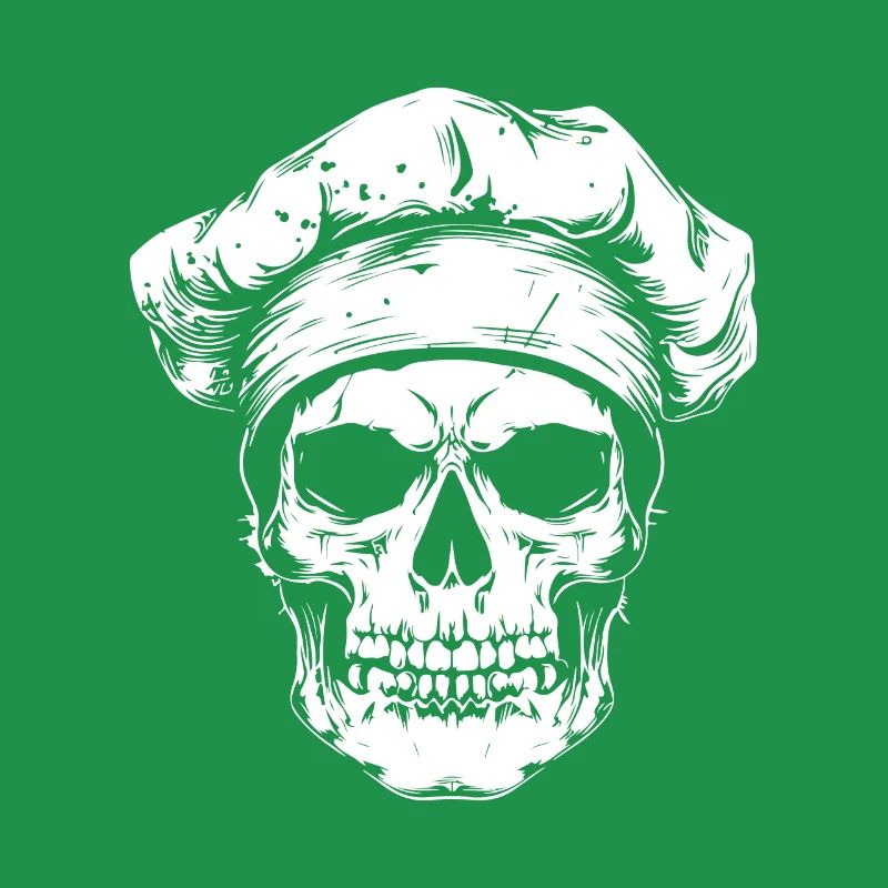 Koch Skull Skeleton Chef