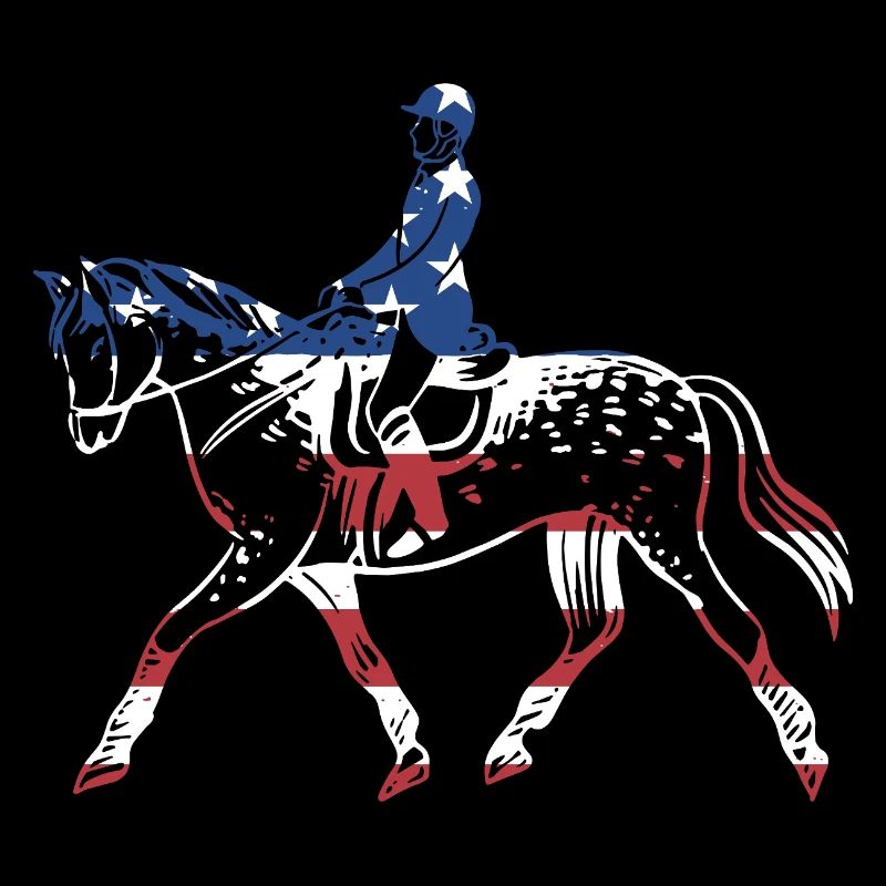 Jumper Drapeau Us Saut d’obstacles