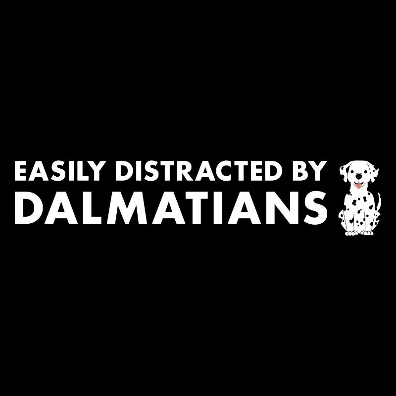 Facilement distrait par le dalmatien