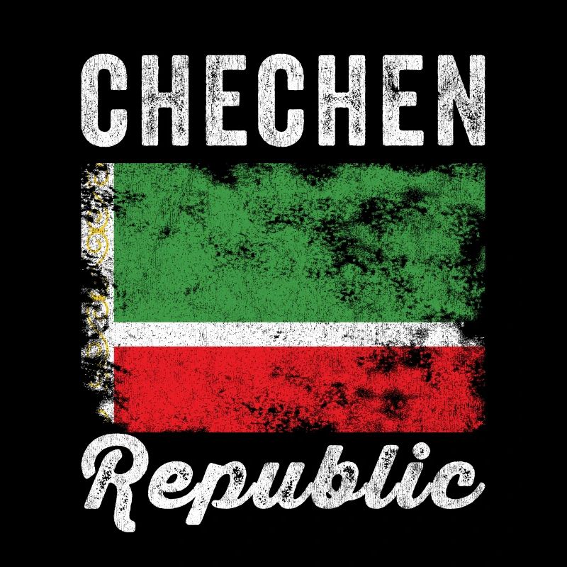 Chechen Republic Flag Distressed