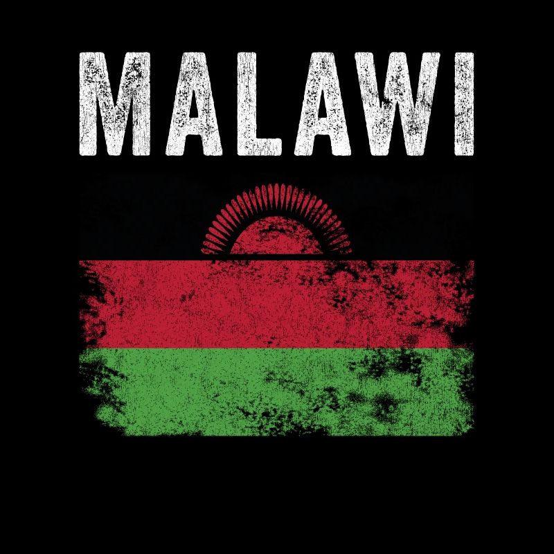 Drapeau du Malawi en détresse - Drapeau du Malawi
