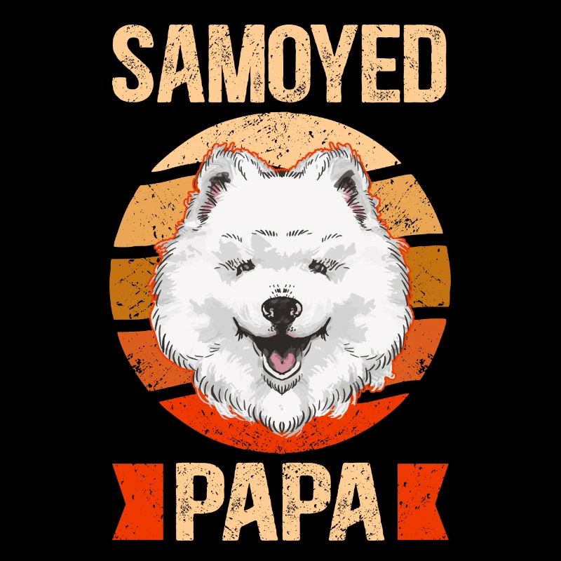 Samojede Papa Hundebesitzer Herrchen Geschenk
