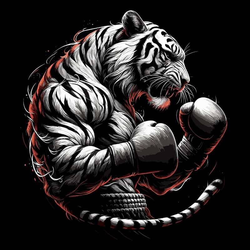 Tiger Boxer Kämpfer Boxen Geschenk