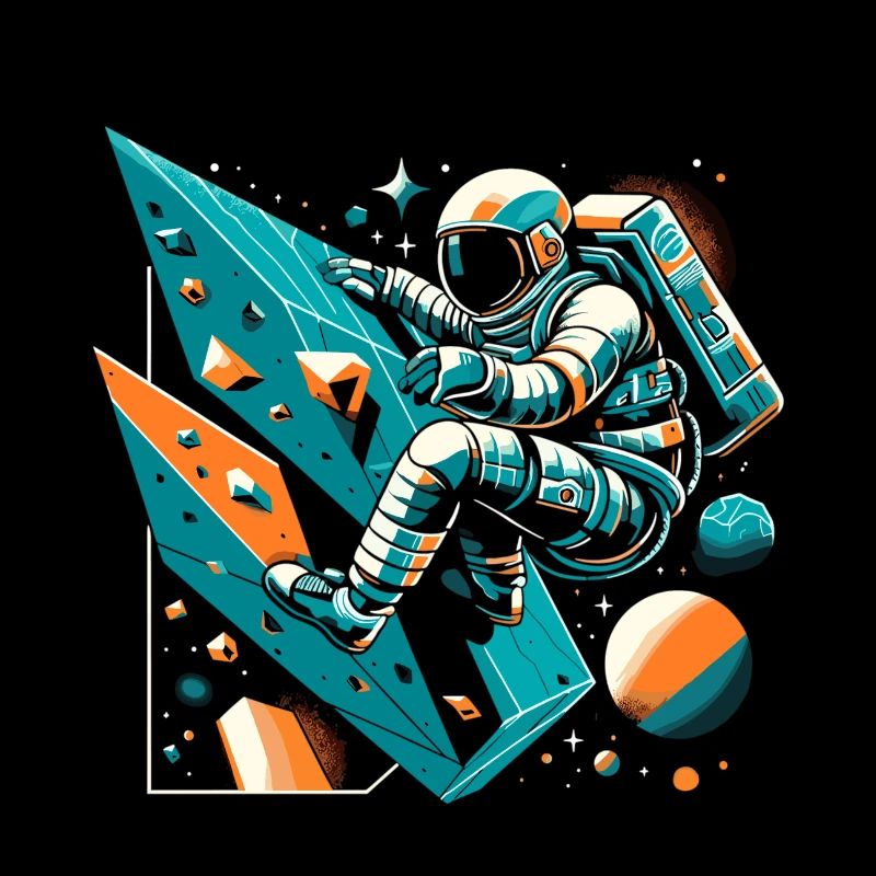 Cadeau d’astronaute d’escalade de bloc