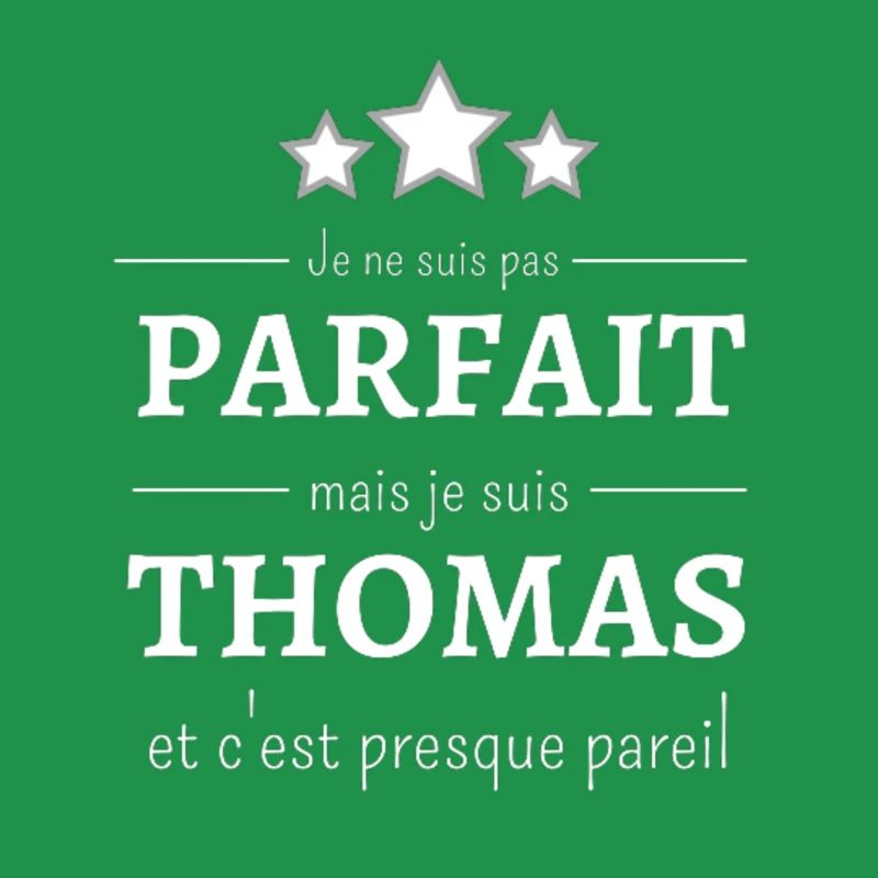 Ich bin nicht perfekt, aber ich bin Thomas.