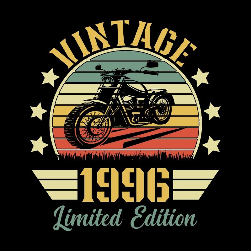 Vintage 1996 Retro Motorcycle Birthday Gift