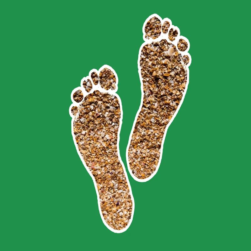 PLAGE DE SABLE PIEDS NUS